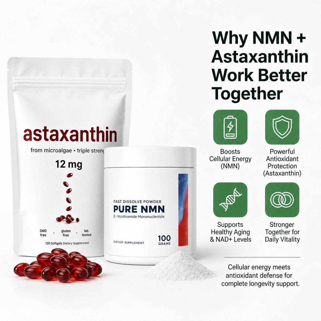 NMN + Astaxanthin Bundle