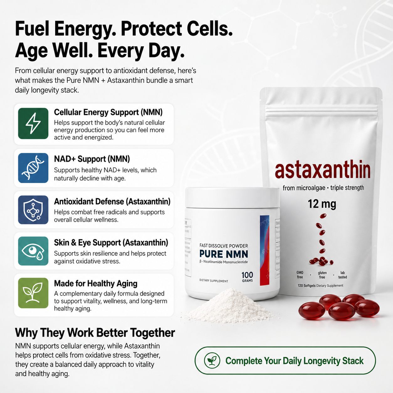 NMN + Astaxanthin Bundle