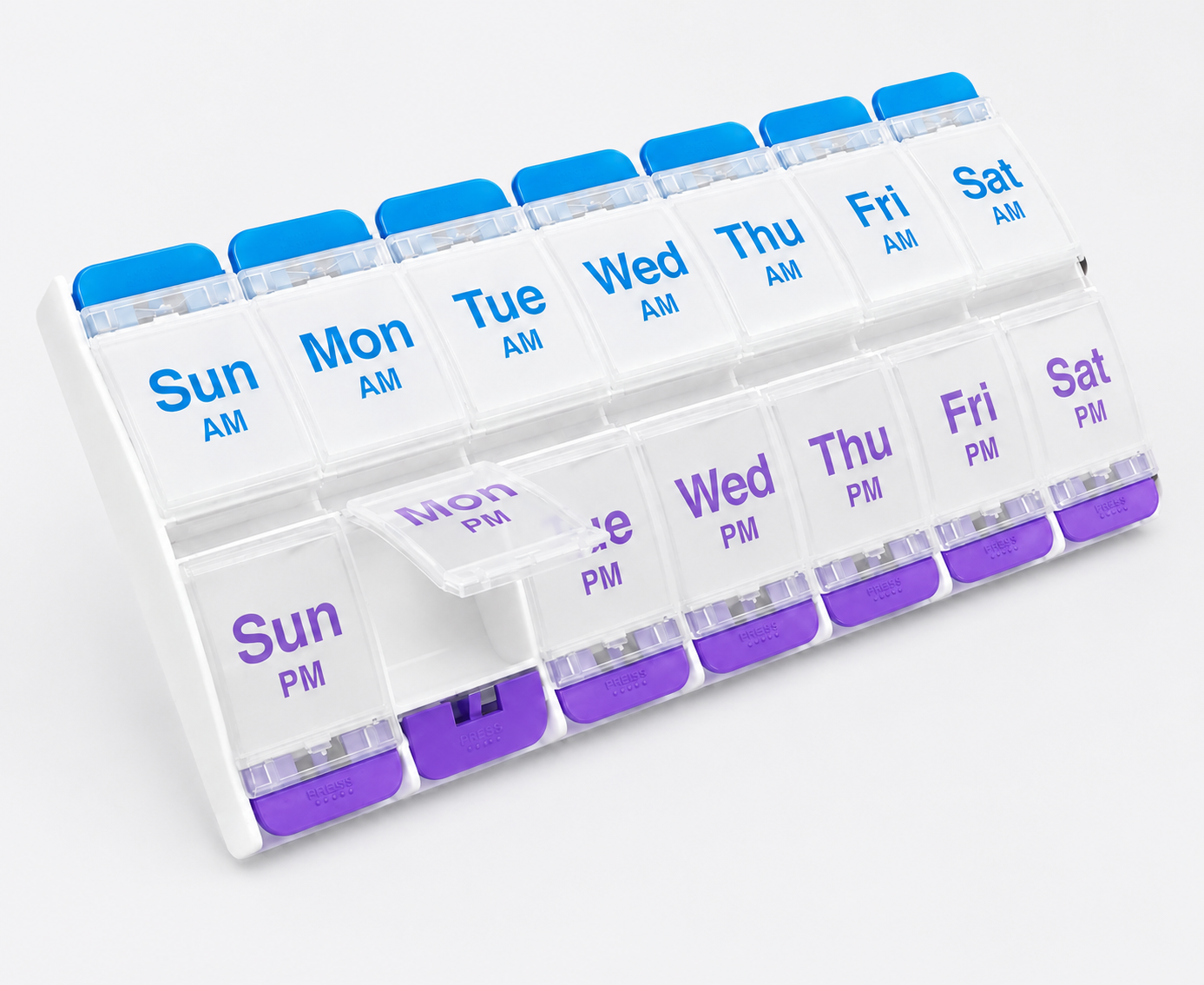7-Compartment Mini Portable Supplement Organizer