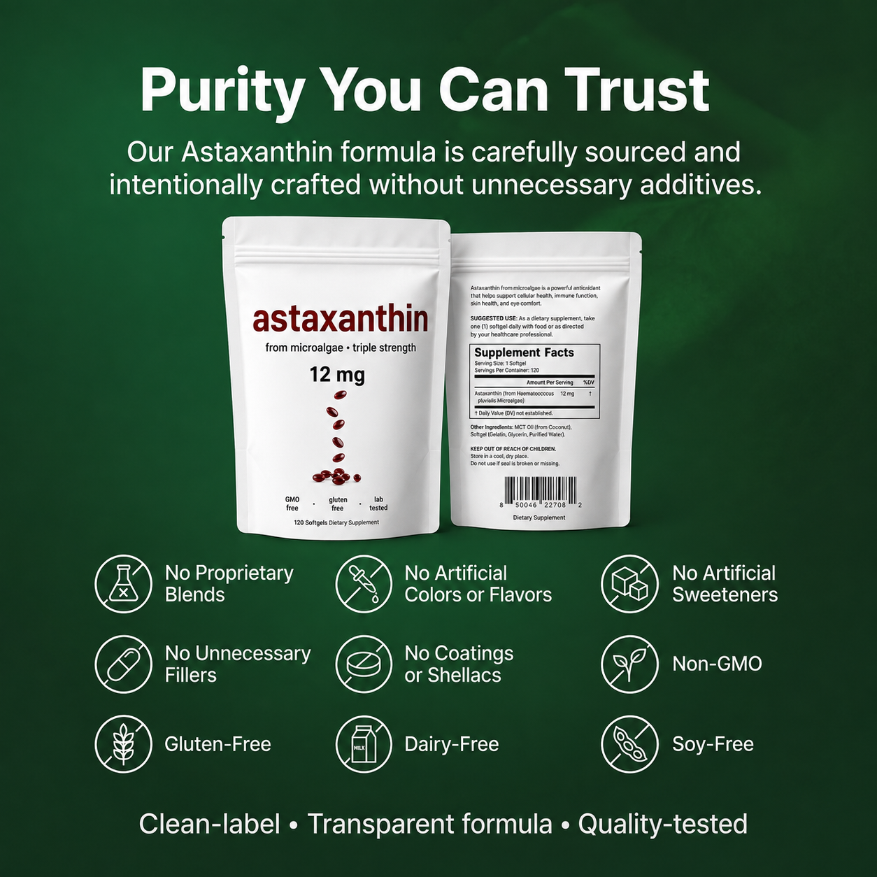 Astaxanthin 12mg (120 Softgels)